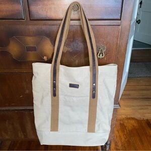 VASCHY Canvas Tote Laptop Bag 16x16,5x5”